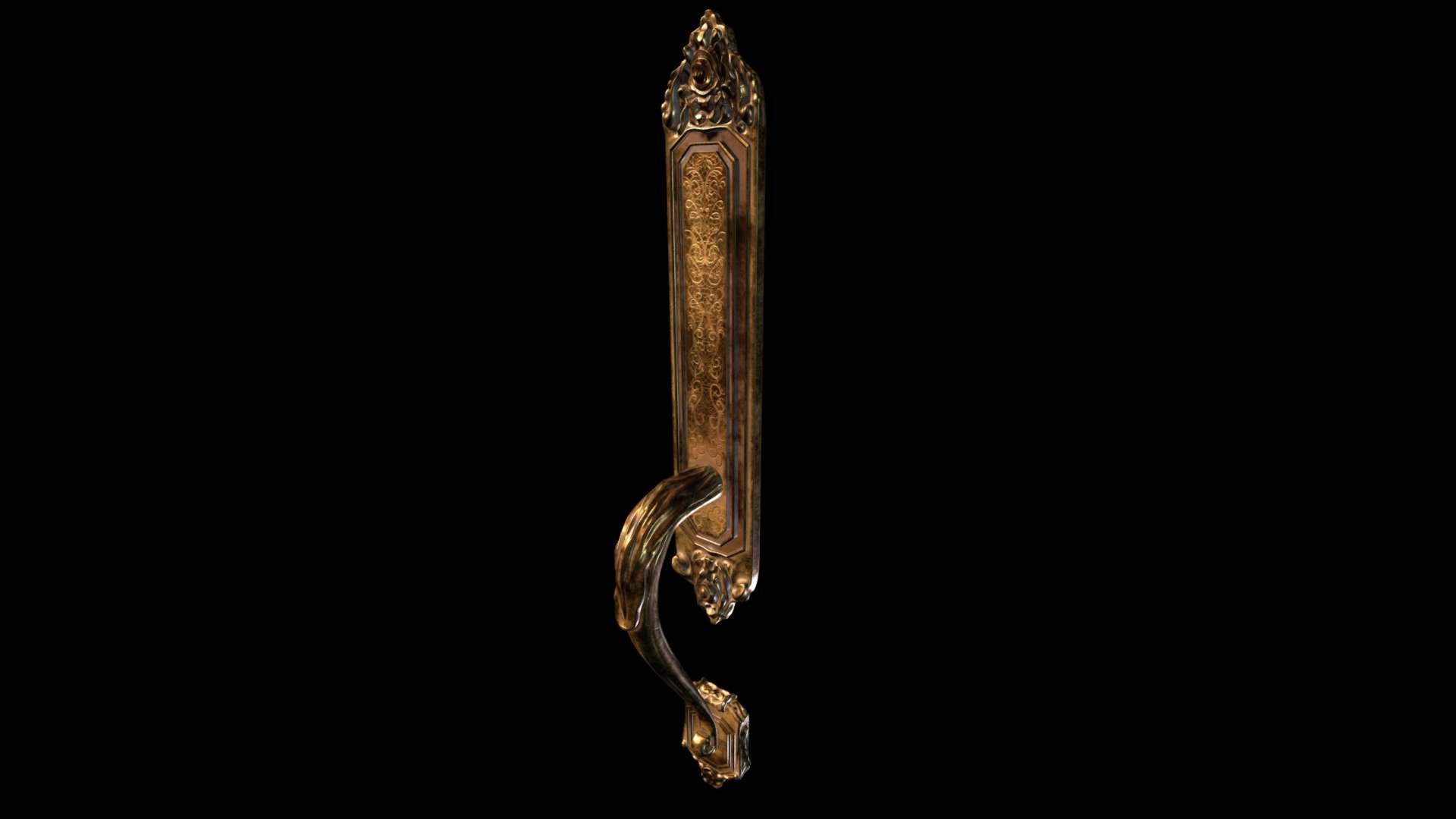 Old door handle 3D Model