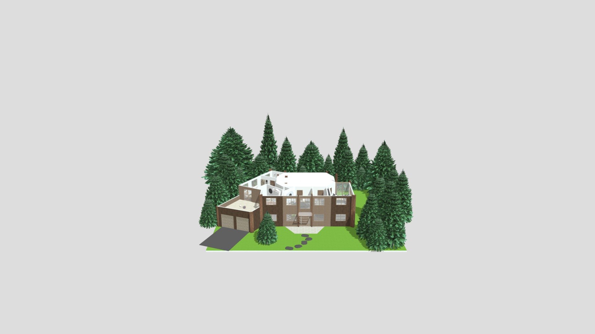 Rustical winter home (No snow)