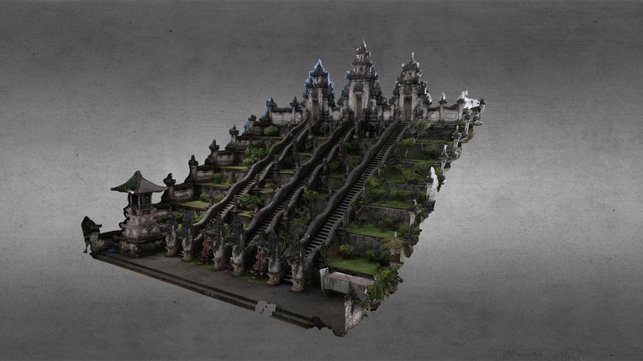 Pura Lempuyang - Heaven's Gate Bali 3D Model