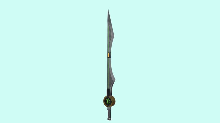 Floating Array Sword 3D Model