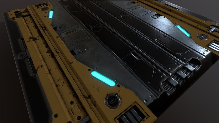 Scifi Floor 3D Model