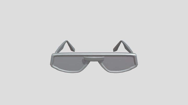 Funky retro sunglasses 3D Model