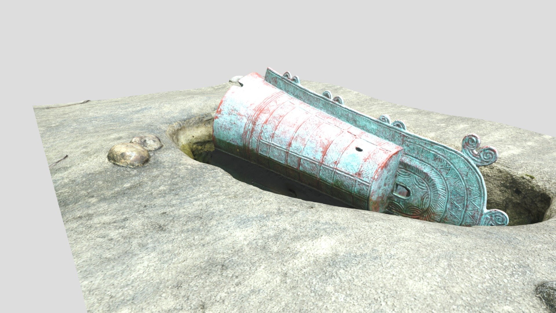 銅鐸公園の銅鐸（レプリカ） — Sketchfab embed 3D viewer