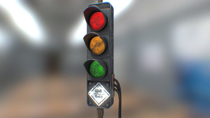 Traffic Light 3D Model
