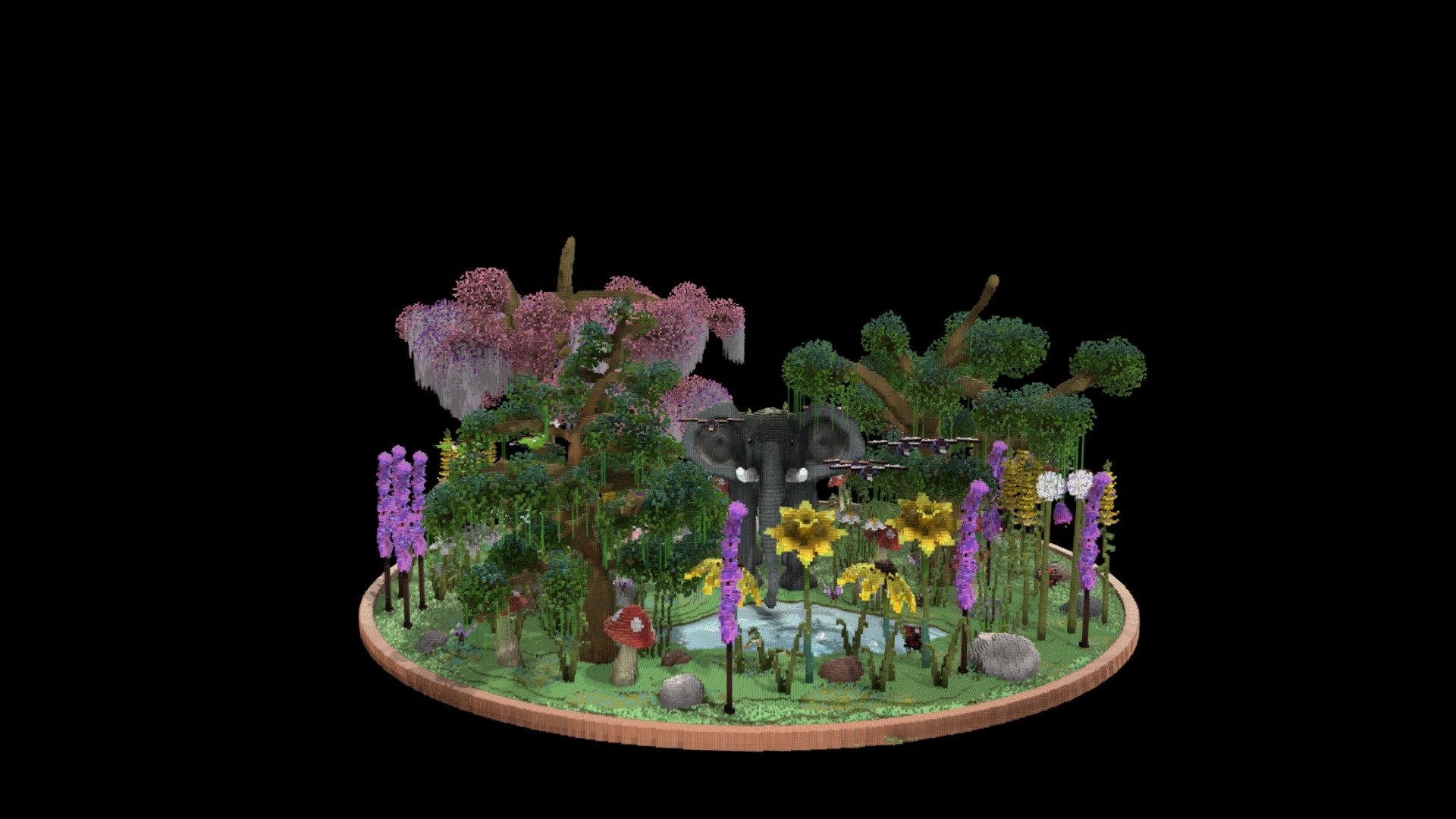 Minecraft Lobby Elefante - 3D model by oKess_1 [d20f1a8] - Sketchfab