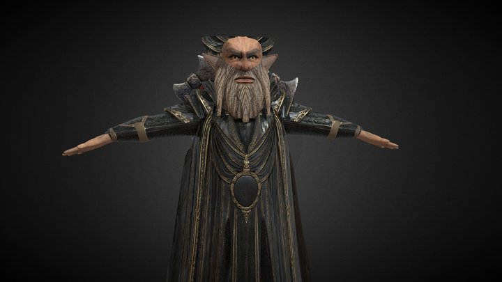 The Last Elf King - Fantasy Warrior Character – Gratis 3D-model STL