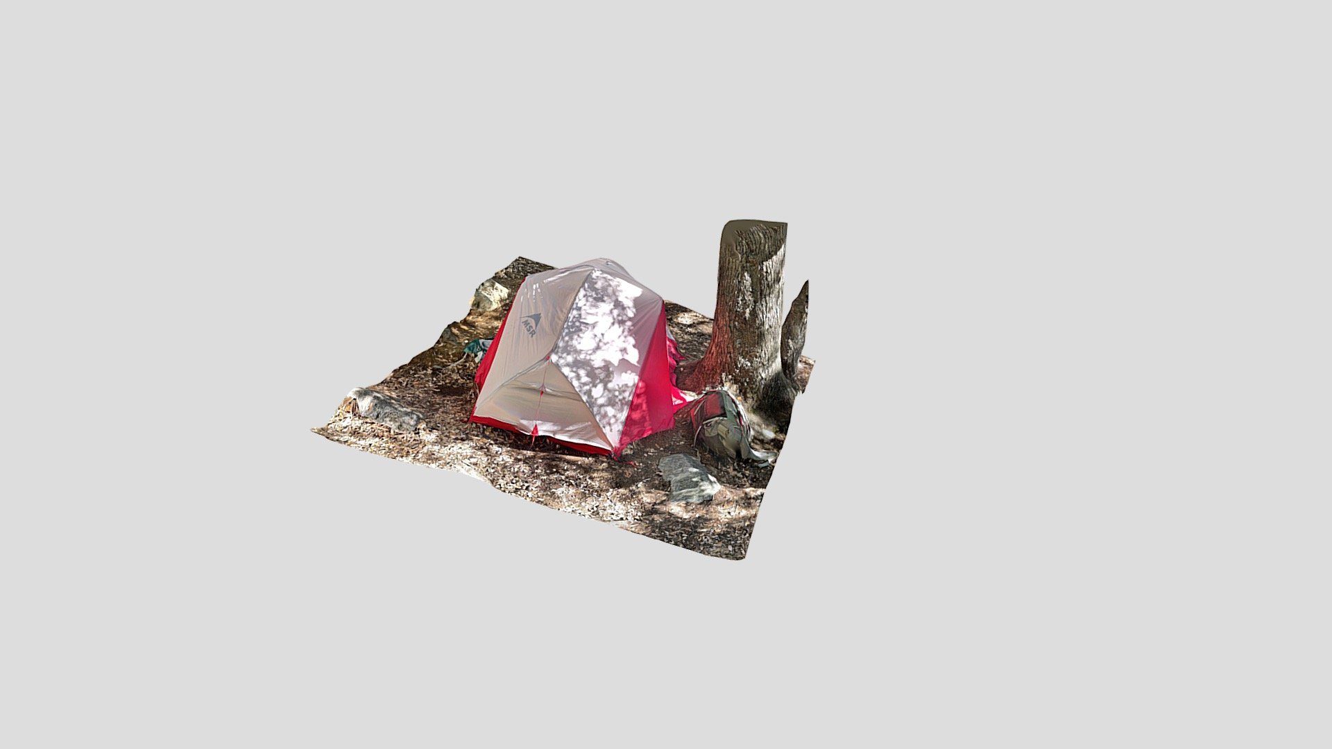 My MSR Hubba Hubba tent — Sketchfab embed 3D viewer
