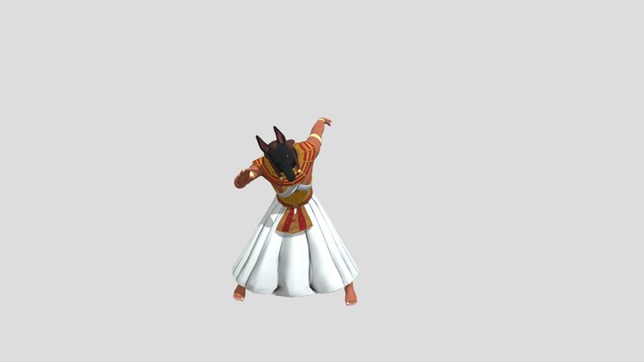 Dancing Anubis 3D Model