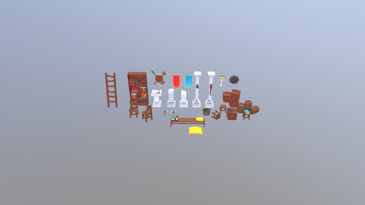 Generic Medieval Asset 3D Model