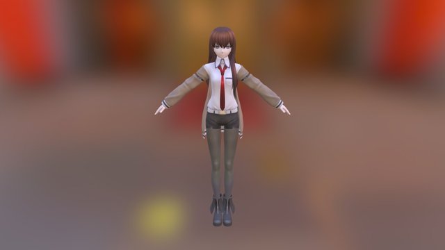 Kurisu Makise 3D Model