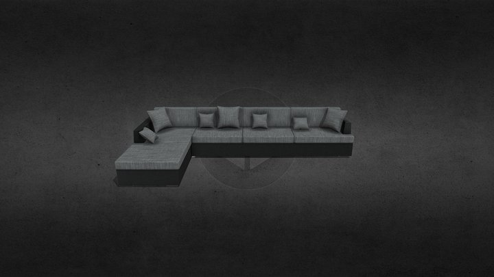 Canapé d'Angles / Corner Sofa 3D Model
