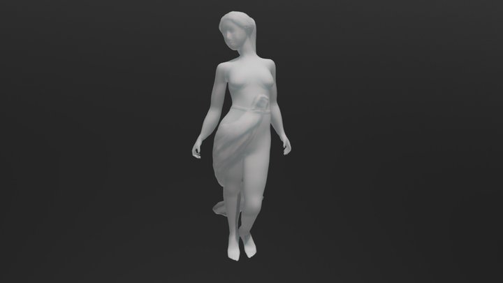 Veiled Nude by Emilio Fiaschi 3D Model