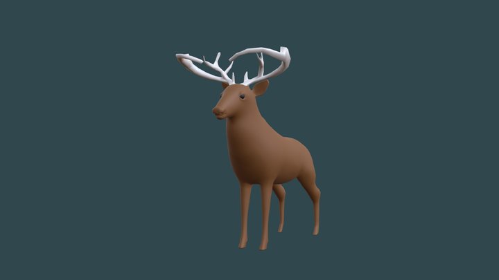 Deer Low poly 3D Model