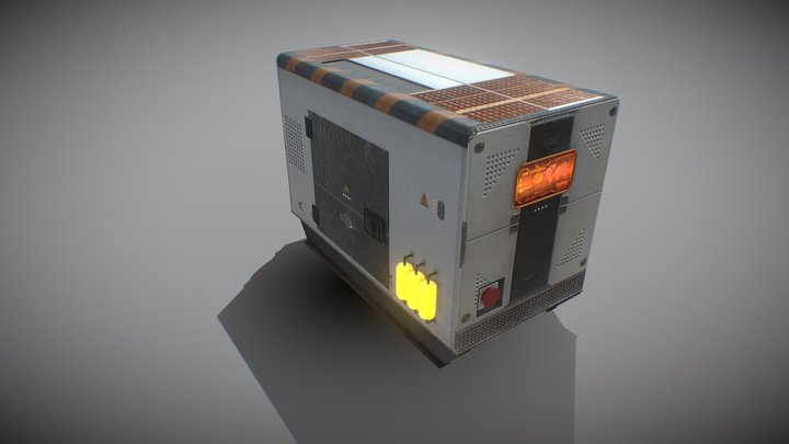 Sci-Fi Diesel Generator 3D Model