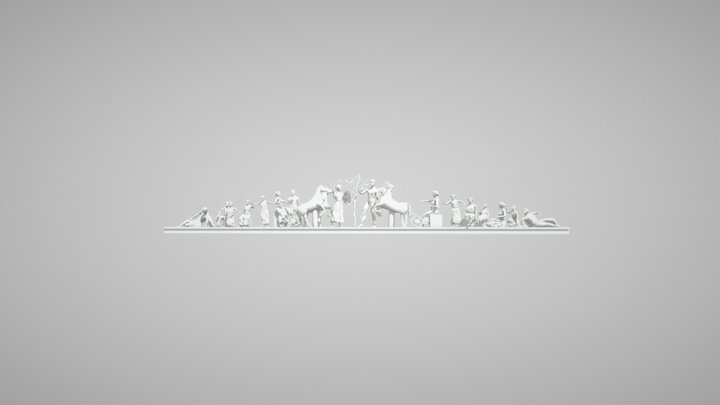 The Parthenon in 3D | West Pediment 3D Model