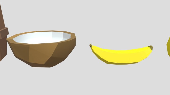 Tropical Island Assets 3D Model