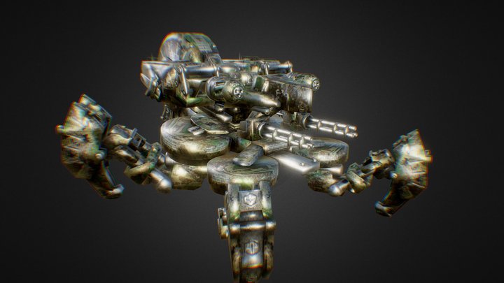 War Spider Tank 3D Model