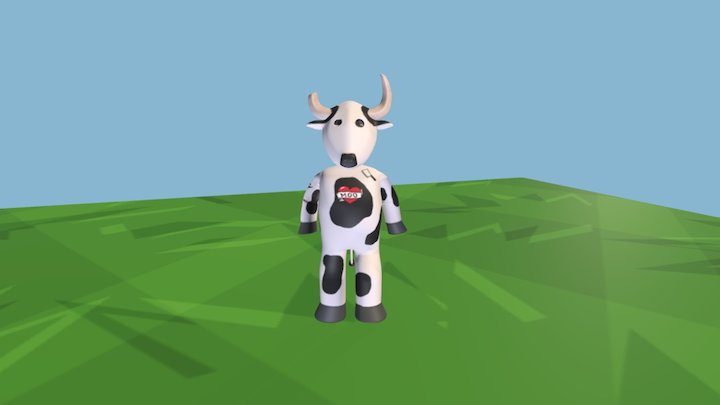 Cow Man Animated 3D Model