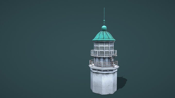 Armenistis lighthouse 3D Model