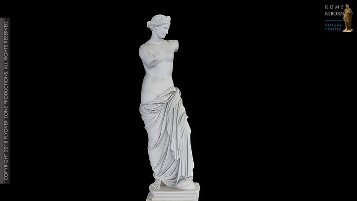 3D rendering of Aphrodite Of Capua