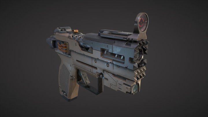 Lazy Pistol 3D Model