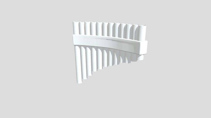 Pan Flute Final 3D Model