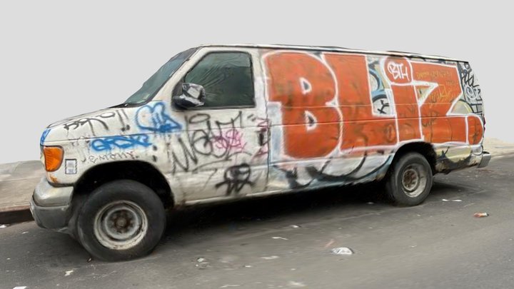 BLIZ - Truck Graffiti - Brooklyn NYC Jan 2023 3D Model