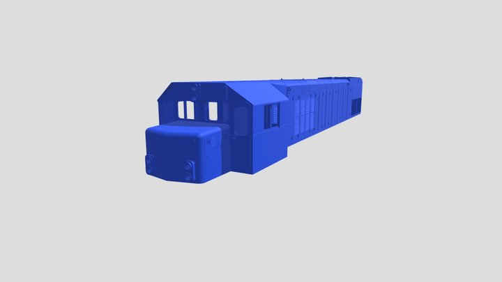HŽ 2062 0XX EMD G26 loco body in 1:87 H0 scale 3D Model