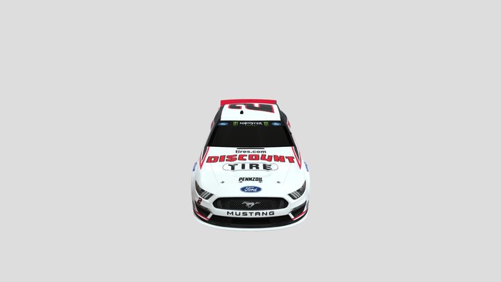 2019_nascar_ford_mustang 3D Model