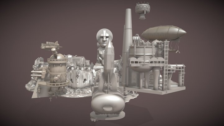 steampunk 3D Model