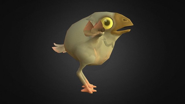 Midly-Grumpy-Bird 3D Model