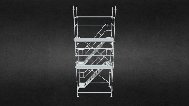 3D TO SCALE 1/50 SCALE SCAFFOLDING SET GREY MODELBN50-150-GY 