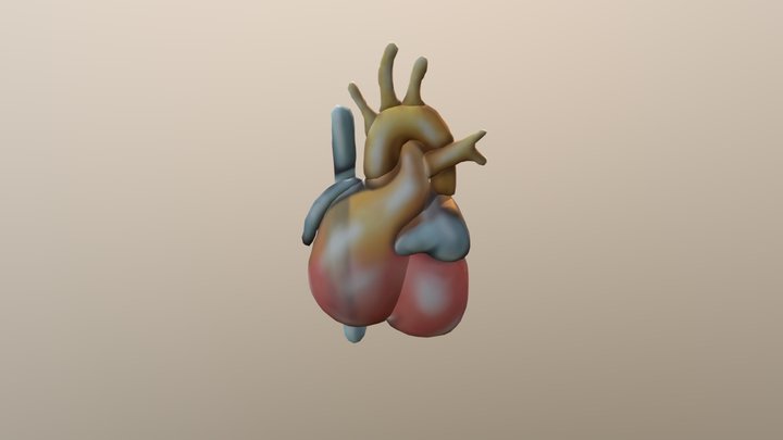 Day 50 Heart Obj 3D Model