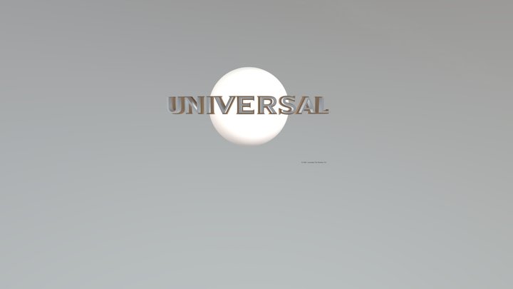 Universal Pictures (2006) RARE!!!!!! 3D Model
