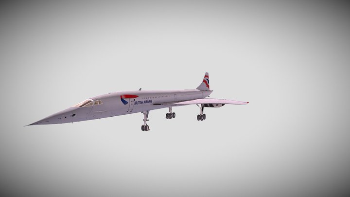 Concorde 3D Model 3D Model
