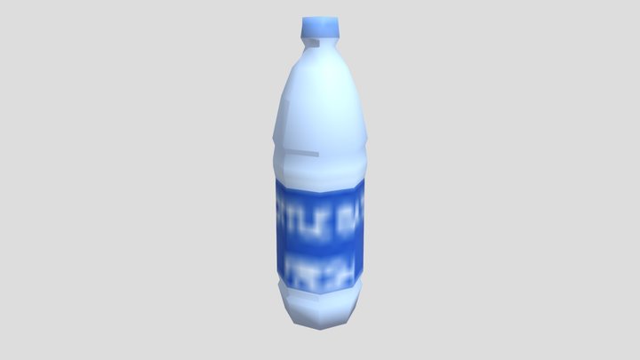 Low Poly Water Bottle 3D Model