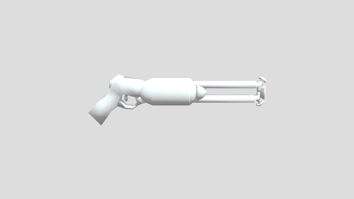 Sick As Hell Railgun 3D Model