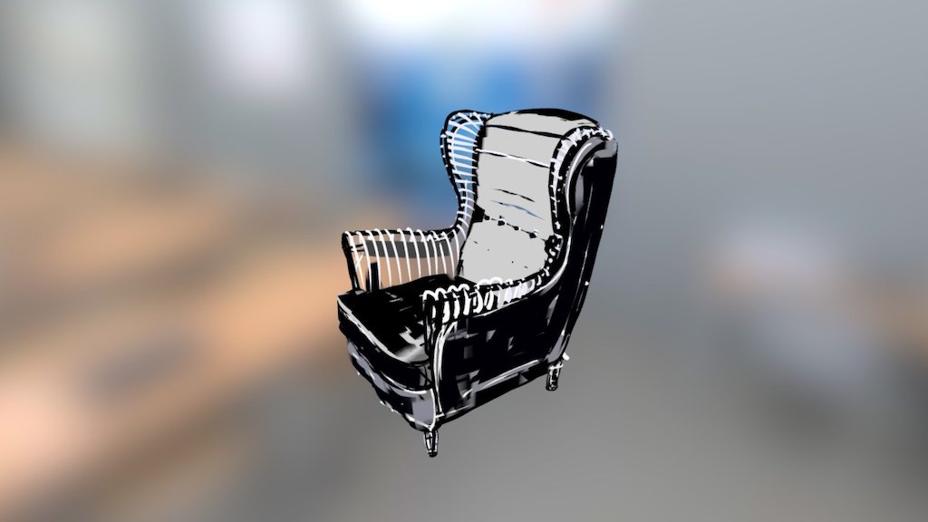 Chair - INTIMACY - Download Free 3D model by ulob91 [d226aff] - Sketchfab