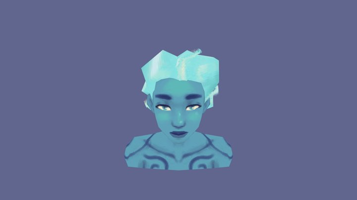 Air Genasi Monk 3D Model
