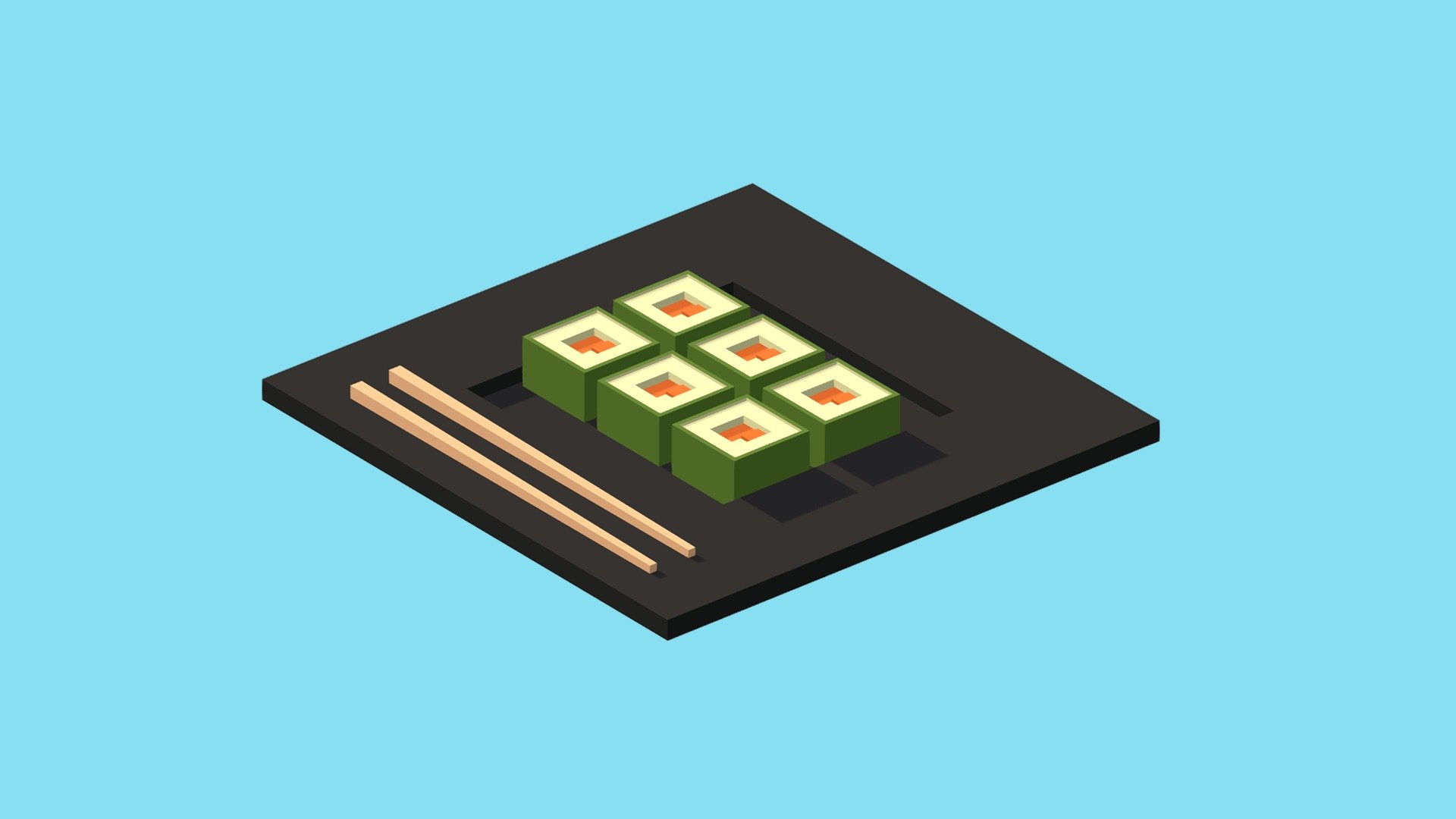 Low Poly Sushi 🍣
