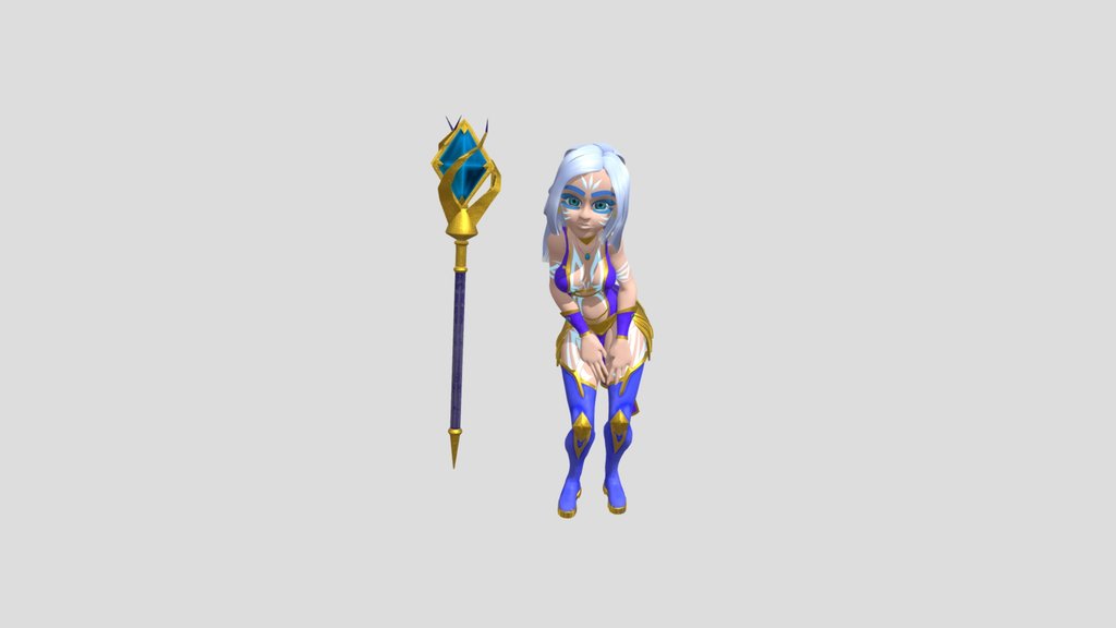 Ice Witch in Blender