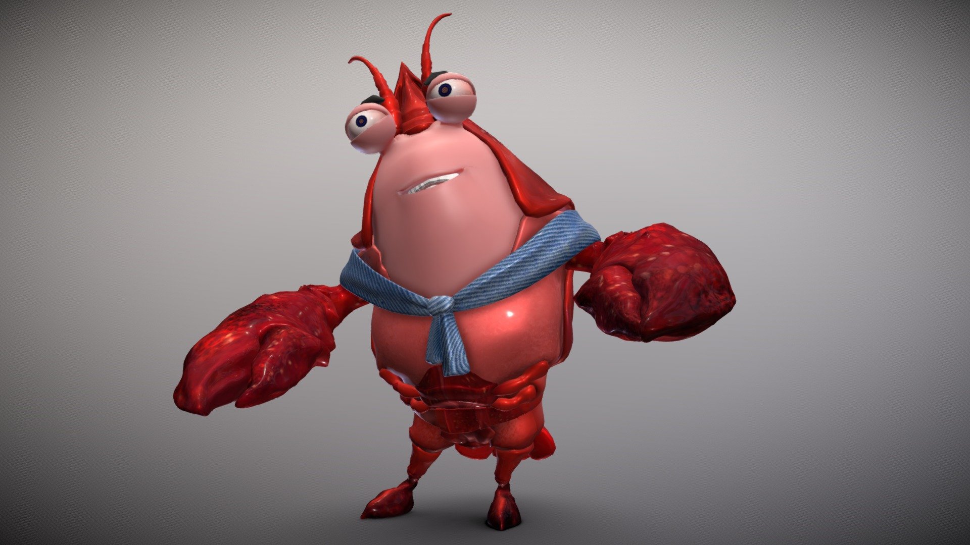 Cartoon lobster 3D model by SexyArt001 [d228818] Sketchfab