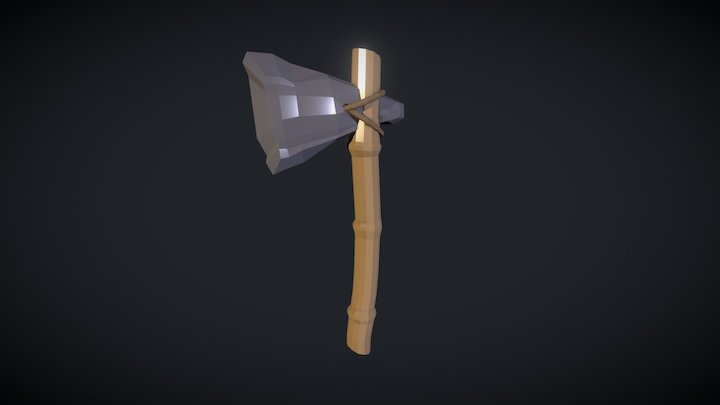 Bamboo Axe 3D Model