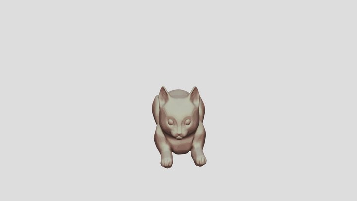 Cat statue 3D Model