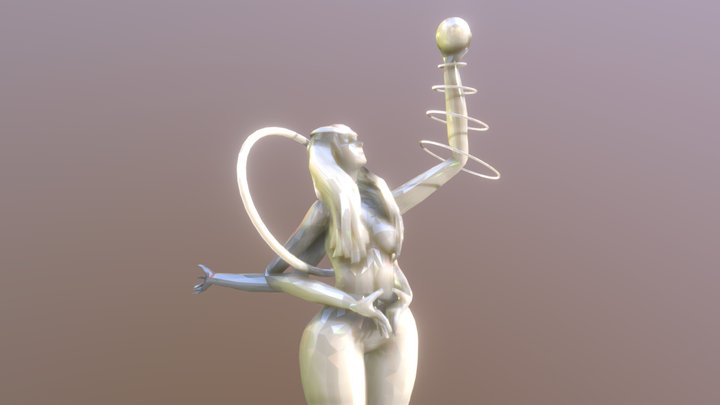 Statue of the Giant Goddess 3D Model