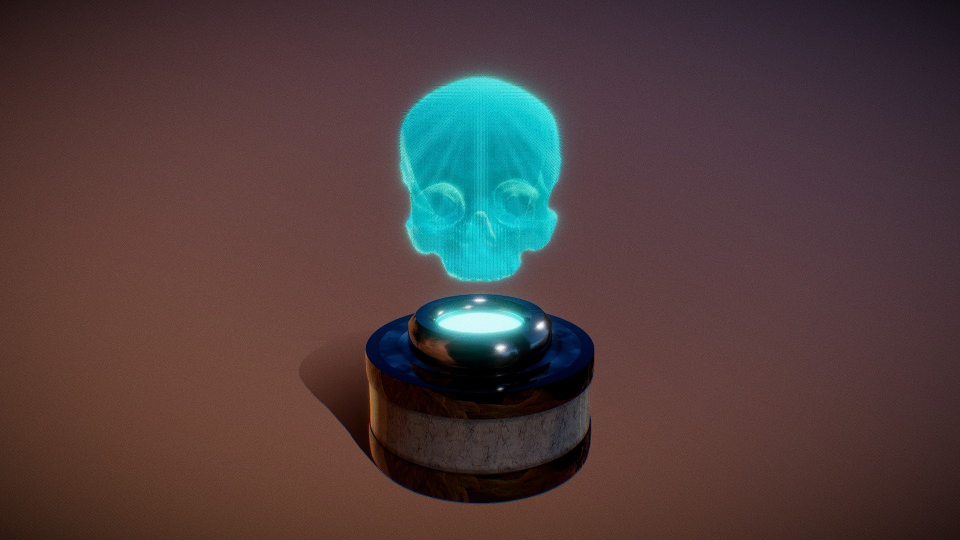 Hologram Skull - Download Free 3d Model By Sulfuric Arts (@lobsterfuric 