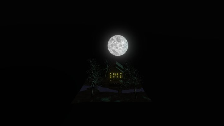 In Ghost House In 3D Model
