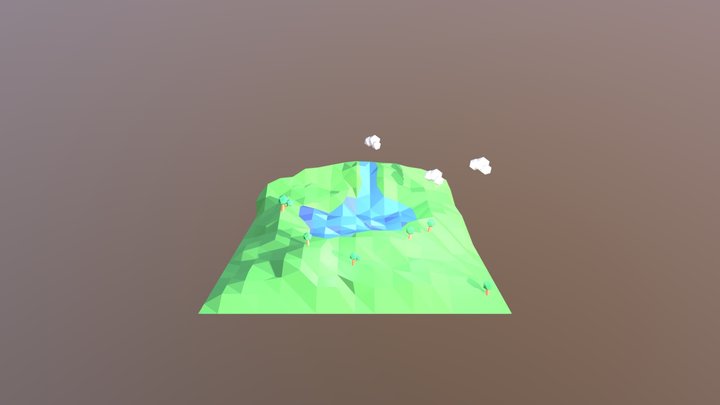 Waterfall 3D Model