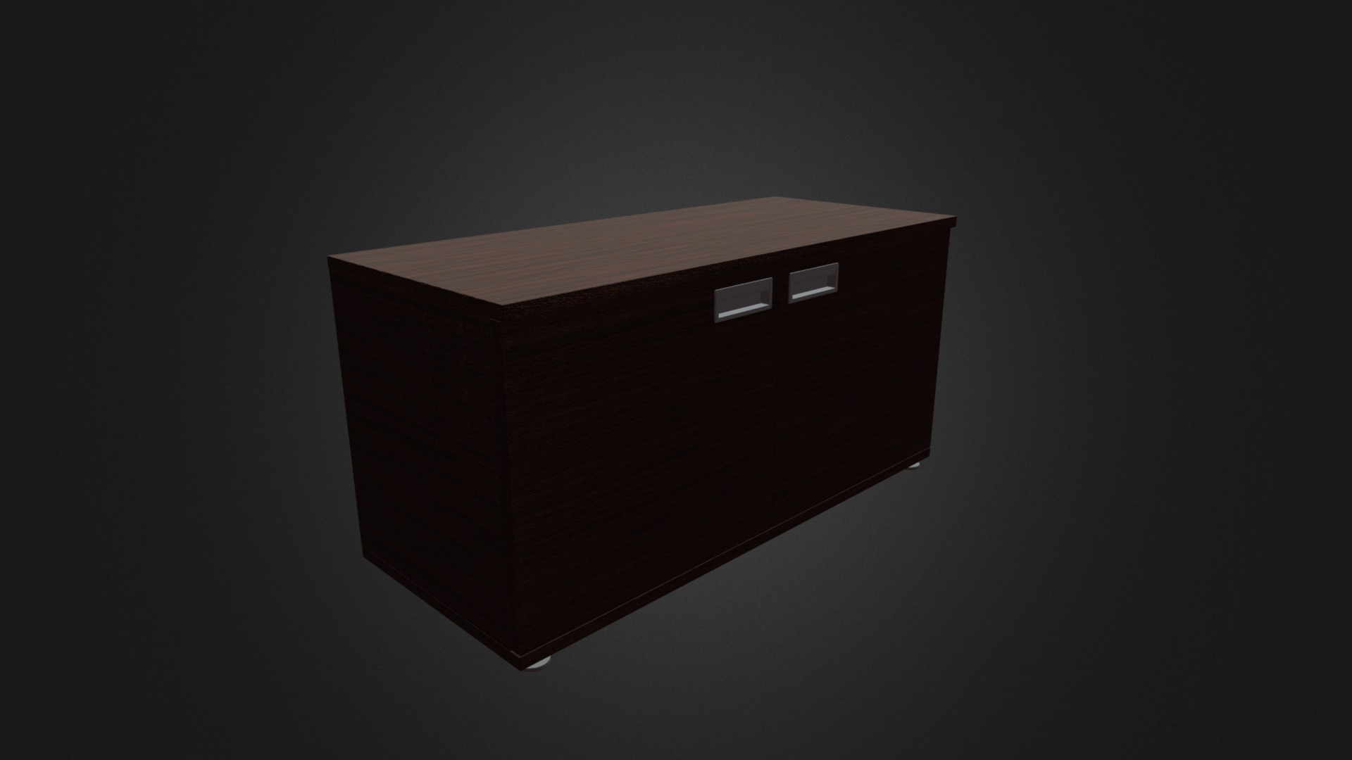 3D model Office Cabinet - This is a 3D model of the Office Cabinet. The 3D model is about a black box with a white square.
