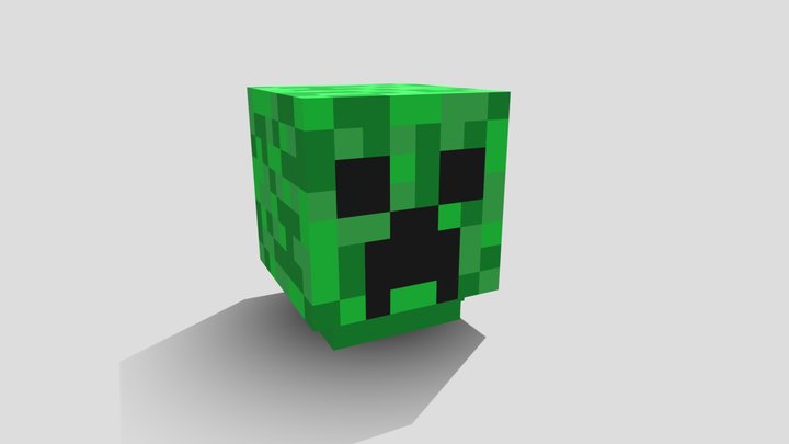 3D model Minecraft Creeper Deluxe VR / AR / low-poly